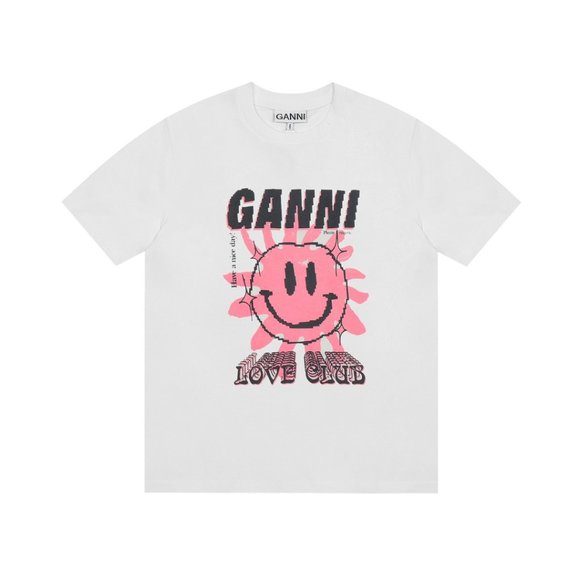 ganni Smiley short sleeve T-shirt - Picture 1 of 9